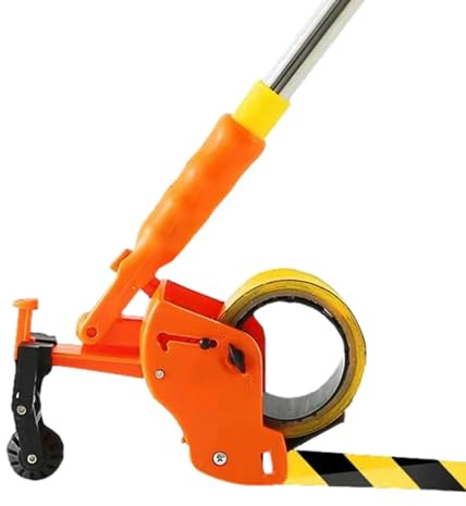 gifyym - Applicateur de ruban adhésif pour peintres - Machine de marquage manuelle de ruban adhésif - Orange - Taille : 15,5 x 7,5 x 25 cm