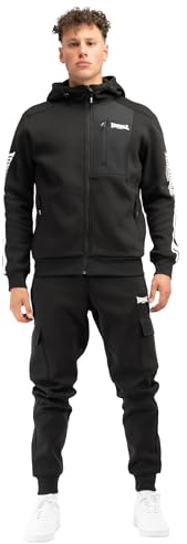 Lonsdale Bulough Traje, Blanco/Negro, XXL Hombres