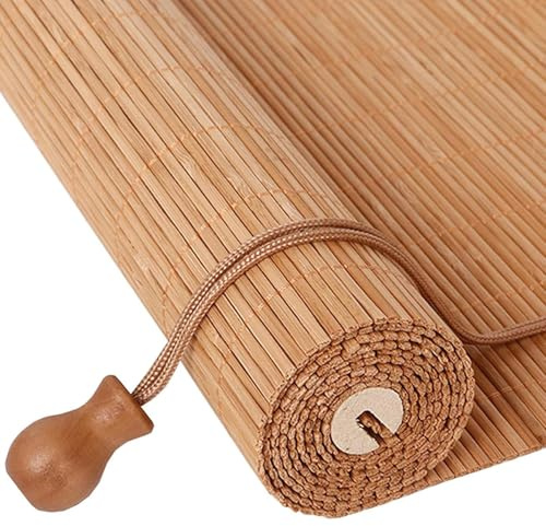 Bambusrollo Aussen außen Garten Balkon Rollo Mit Haken Anpassbar Retro Raffrollos Sichtschutz Bambus Rollo Jalousine Fenster Sonnenschutz Rollo Seitenzugrollo