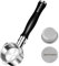 KOFIKOFI Portafiltro sin fondo de 54 mm con 3 orejas, colador y cesta de filtro de acero inoxidable, compatible con Breville Barista serie BES870/878/880 y otras cafeteras espresso Breville/Sage de 54