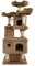 Cat Tree cat tower Plush Round Bed Fleece Fabric For Cat Tree Tower 170cm High Cat Trees(Brown)