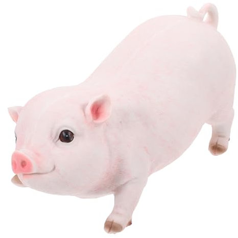 Supvox Schwein Statue Aus Harz Tierornament Dekofigur Für Schreibtisch Tisch Beistelltisch Regal Zuhause Garten Ornament Tiermodell Handwerk