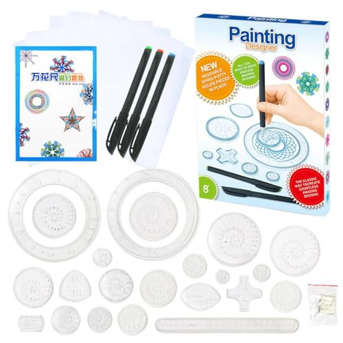 Vorlagenlineer -Set, Kurvenurmine für Musterherstellung | 28x Geometrisches Lineal Zeichnungswerkzeug | 28-teiliges Lineal mit unregelmäßigen Kanten für Scrapbooking 28-teiliges Lineal mit unregelmäßi