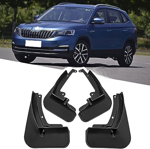 SsMmtin Auto Parafanghi Paraschizzi Paraspruzzi per Skoda KAMIQ 2018-2022, Paraspruzzi Parafanghi in Gomma Protettivi Schizzi Pneumatici Passaruota