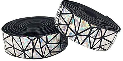 BDSHGRDH Lenkerband, Lenkerband Rennrad PU-Leder Bunte Lenkerbänder Licht Reflektierendes Blendendes Fahrradlenkerband Fahrradband Lenker