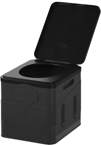 Campingtoalett, 20 L bärbar toalett med lock för | utomhus, läger, platsbesparande bilpotta för vuxna för camping, bil