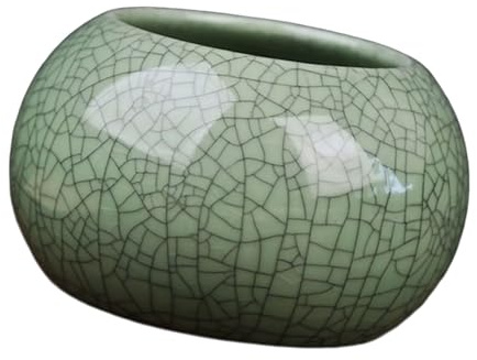 Bbajszx Elegante antike Wasserkulturvase mit 300 ml für die Tischdekoration Glatte Keramikvase