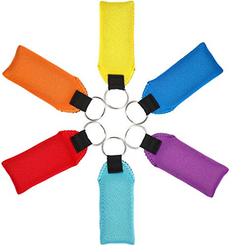 Bubaxuce 6 pièces de Porte-clés flottants de 6 Couleurs avec Anneau, Accessoires de Porte-clés pour Amateurs de Sports Nautiques, Vacances à la Plage et Sorties Estivales en Bateau