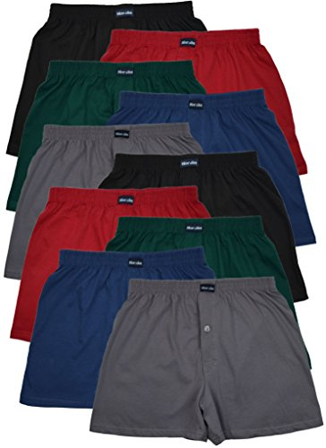 MioRalini Boxershorts för män, lediga och mjuka, klassiskt set om 10., S