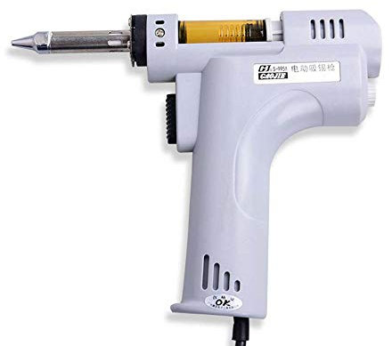 Hanchen Elektrische Entlötpistole Lötkolben Elektrothermische Zinnabsaugvorrichtung Lötsauger Hochleistung 100W S-993A für Ersatz & Reparatur (Standard)