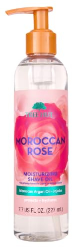 Tree Hut Moroccan Rose Moisturizing Shave Oil, Hydrating Gel-to-Oil Formula for a Smooth Shave, For All Skin Types, 7.7 fl oz