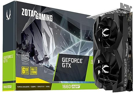 Zotac Gaming GeForce GTX 1660 Super 6GB GDDR6 192-bit Tarjeta gráfica para Juegos, súper compacta, Zt-T16620F-10L (Reacondicionado)