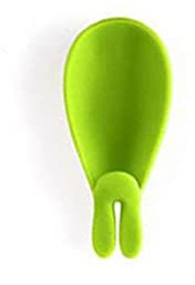 1 PCS Porte-Sachet de thé en Forme d'oreille de Lapin Porte-Sachet de thé en Silicone Mignon pour la Maison de Cuisine (Vert)