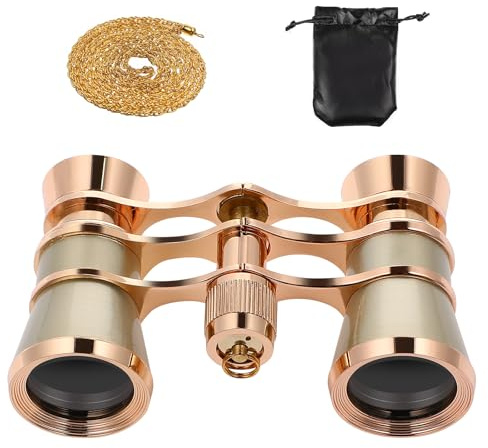 Opera Glasses Binoculars 3X25 Opera Glasses for Women Mini Binocular Telescope with Chain for Adults Kids in Musical Concert