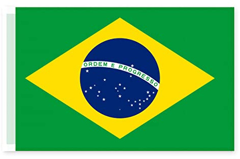 Brick Takeover Drapeau brésilien - Drapeaux et drapeaux du Brésil - Drapeau brésilien - Drapeau brésilien 45 x 30 cm