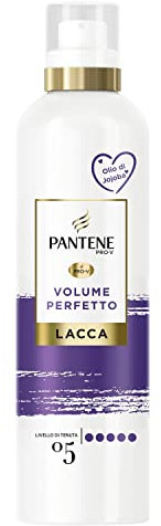 Pantene Pro-V Lacca Per Capelli, Volume Perfetto, Con Olio Di Jojoba, Fissa Il Tuo Look Voluminoso A Lungo E Senza Effetto Cartone, Protezione UV, 250ML