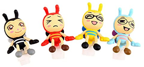 WOONEKY 4stücke Cartoon Bee Stopper Für Kopfhöreranschluss Bienenstecker Zum Schutzhinder Telefonstopper Mit Gemischten Mustern Einfacher Abbau