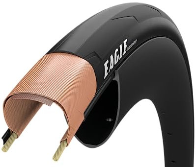 Goodyear Unisex-Adult Schwarz, Eagle TLR Falt-Rennradreifen (700 x 25 C), Version, Größe: 25-622