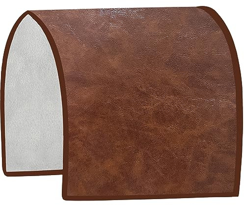 Ntomtuex Faux Leather Couch Arm Cover PU Armrest Slipcover Waterproof Armrest Covers for Sofa Recliner Chair Arm Protectors for Pets Set of 2 Brown