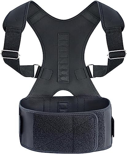 OHaGin Rückenbandage, Magnetfeldtherapie, Haltungskorrekturband, Schulter-Rückenstützgürtel, Buckelkorrektur, Taillentrainer, Korsett, Dekompressionsgürtel, S (klein)