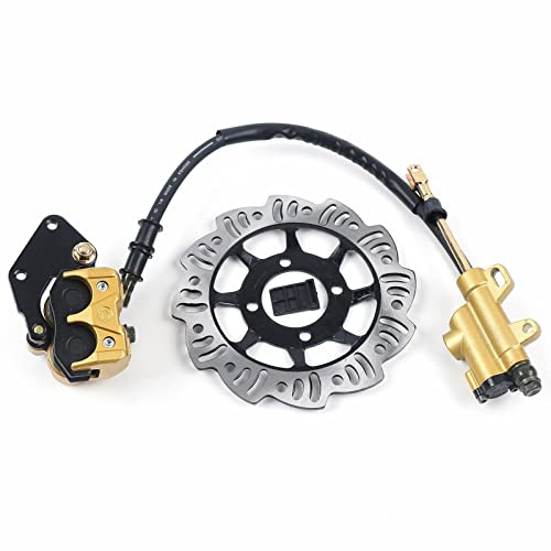 4-Takt Motorrad Bremse, MotoCross Hydraulik Bremsen Kit für 49-125ccm 4-Takt Mini Pocketbike MotoCross Dirt Bike Pitbike