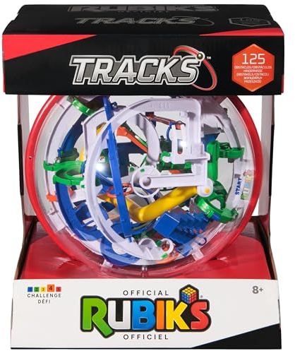 Rubik's Würfel Tracks 125, 3D-Puzzlespiel und Labyrinth mit 125 Hindernissen, entspannendes Spielzeug, das eine Herausforderung für den Geist darstellt, für Kinder ab 8 Jahren
