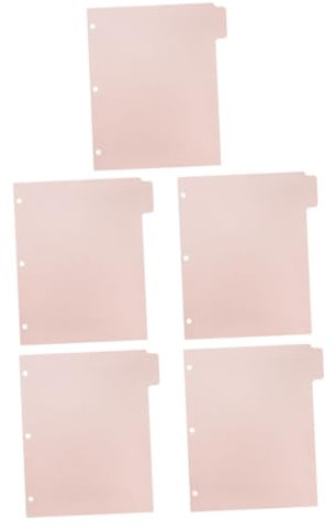 STOBOK 5blätter Trennblätter Für Ordner Praktische Trennseiten Mit Tabs Für Notizbücher Planer Und Dokumente Zum Indizieren Und Referenzieren Vielseitig Einsetzbar