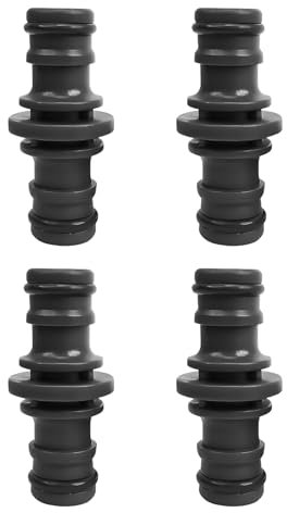 Cxryrzhe 4 Pcs Double Male Hose Connectors Leak-Proof & Durable Double Male Hose End Connector Hose Pipe Connectors for Garden Hose Tap and Garden Irrigation System