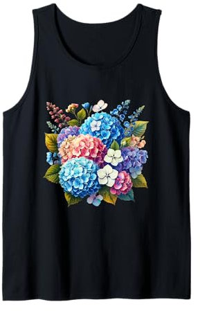 Fiori Ortensia Ortensia Multicolore Forme Mania Canotta