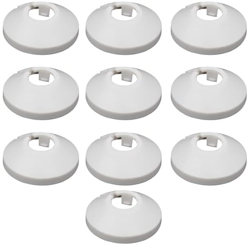 Set di 10 coperture per tubi riscaldati, rosette per radiatore, per una finitura elegante in qualsiasi stanza