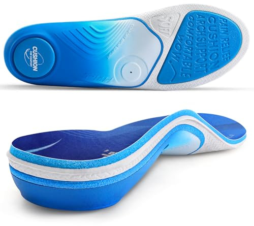 PCSsole Plantillas Ortopédicas Gen 2 | Para Fascitis Plantar, Espolón Calcáneo, Pie Plano & Molestias en los Pies | Ideal para Jornadas Enteras de Pie