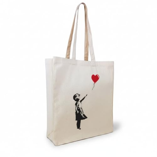 Cottonbagjoe Banksy Baumwolltasche 38 × 42 × 10 cm Canvas 340 g/m² OEKO-TEX | Canvas 340 g/m² | 38 × 42 × 10 cm | Seiten- & Bodenfalte | OEKO-TEX® STANDARD 100 | Street-Art-Motive