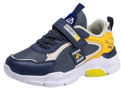Générique Chaussure Enfant Garcon Fille Baskets Tendance Enfant Sneaker Sport Léger Mode Respire Respirant Antidérapantes Souple Flexible Stable pour Le Fitness et Les Loisirs
