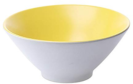 DUMRALBQE Insalatiere 2pcs Nordic Style da tavola in ceramica colorata Insalatiera domestica semplice per Ristoranti e Famiglie(Jaune)