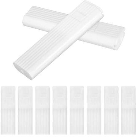Garneck 10 Unidades Contrapeso Material Pom Blanco para Cordón de Persianas Verticales Mango Cuadrado Alta Resistencia y Fácil para Reparación de Cortinas en Ocupados
