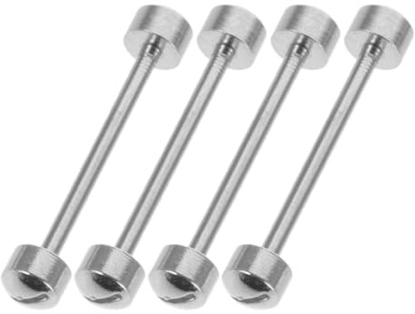Homoyoyo 4piezas Varillas Tornillo Acero Resistente para Reparación Correa Reloj Pasadores Conexión Firme Herramientas Precisas Compatibles Múltiples Marcas Kit Esencial Mantenimiento
