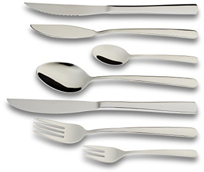 Echtwerk Besteck Set Bali, Edelstahl 18/10, 42-tlg, Silber, 26.6 x 13.4 x 10 cm