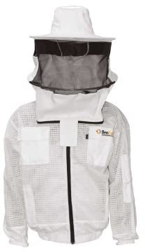 Imkerjacke AirFree weiß runder Hut - BeeFun®: L