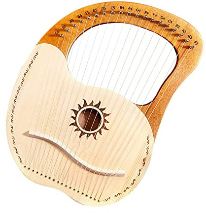 Leyaqin 19-saitige kleine Leier, Anfänger-Harfenleier, tragbares Saiteninstrument, Leier – Harfe für Anfänger