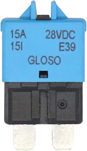OWAHO DC 28 V manueller Reset ATC Leistungsschalter Flachsicherung for Auto, Motorrad, LKW, Boot, Marine Automatischer Schalter