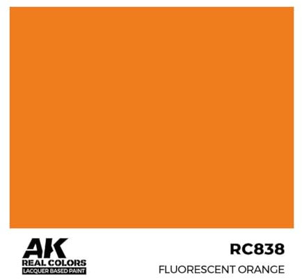 AK REAL COLORS RC838 Fluorescent Orange RAL 3024 (17ml)