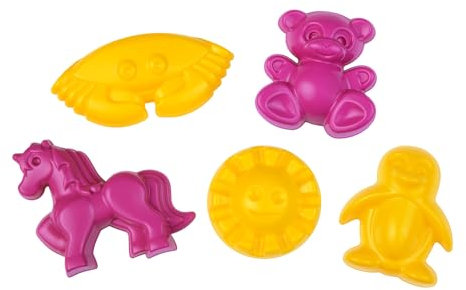 Lena Sandset, 5-teilig mit Einhorn, Teddy, Krabbe, Pinguin und Sonne, geeignet ab 12 Monate, verpackt im Netz