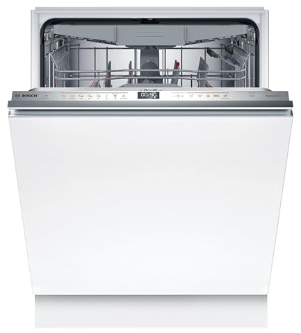 Bosch SBD6ECX12E, Series 6, Fully Integrated Smart Dishwasher 24, G1 Dishwasher G1, Cutlery Drawer, Made in Germany, Extra Silent Cleaning, Strong Cleaning, Extra Cleaning, Extra