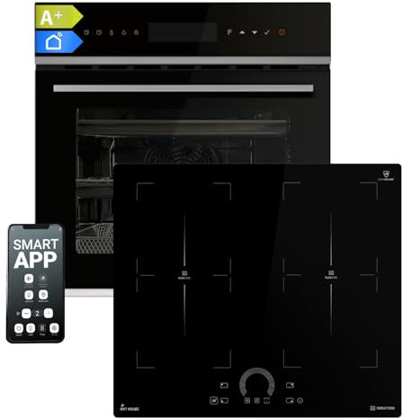 Cuisinière: 60cm Four encastrable EB8319PHC + 59cm Plaque Induction IH85904FZ | Gril | Circulation de l'air | Air chaud | Timer | SET8319PHCIH594FZ