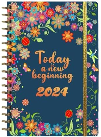 Planer Buch, 2024 Täglich Wöchentlich Monatsplaner, Planer Notizbuch A5, Terminplaner, Monatsplaner, umfassender Planer 2024 Planer Layout Cover und schlankes Design für Alltag, Arbeit, Studenten