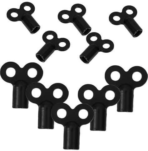 jojofuny 10pcs Metal Radiator Bleed Key Valve Keys for Water Shut Off Air Plumbing Radiator Supplies for Heater and Exhaust Valves
