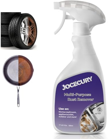 Jocecury 500ML Stainless Steel Rust Remover, Multi-Purpose Foam Cleaner, Dissolves Rust Particles, Stainless Steel Appliance Cleaner,Food-safe Formula,Metal Cleaner