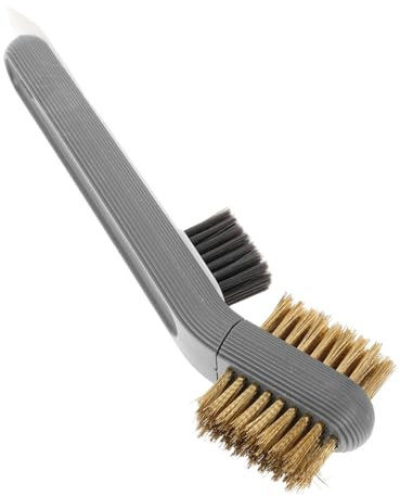 Cabilock Küchenbürste Mit Metallschaber Für Effiziente Von Herd Und Kochflächen Langer Griff Für Müheloses Entfernen Von Fett Und Schmutz Für Verschiedene Oberflächen
