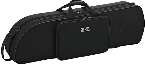 GEWA Posaunenkoffer Symphony für Tenorposaune, Nylongewebe, Fiberglaskern, inkl. Rucksackriemen, individuell einstellbare Innenaustattung, Zubehör- und Notentasche, schwarz