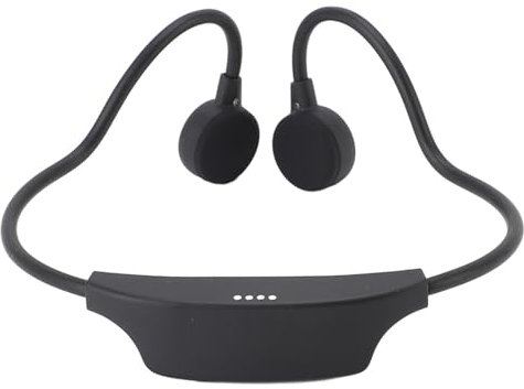 Masyrt Cuffie di Conduzione Ossea Bluetooth 5.3 16G Mp3, Immersioni di Nuoto, per il Ciclismo (Nero)